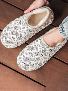 Zapatillas De Casa - Blanco y Negro - Ver 2