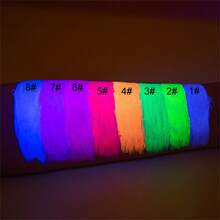 1 Pieza De Pluma De Sombra De Ojos De Neón Rosa - 6# rosa neón - Ver 3