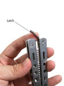 1pc Unisex Butterfly Knife Shaped Metal Comb For Daily Use And Fun, Fashionable - Silver - View 3