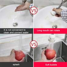 Kitchen Faucet Head Water Save Anti Splash Rotatable Faucet Taps Shower Water Splash Drinking Water Filter - L - View 5