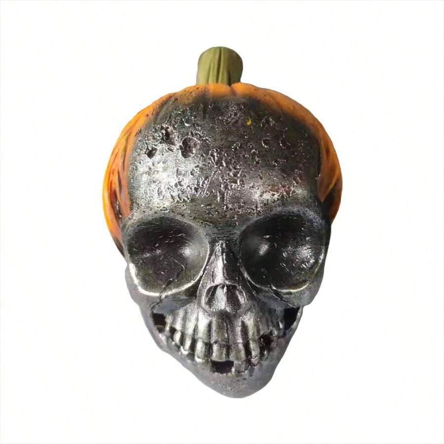 Độc ác Quả bí ngô Sọ Halloween Quả bí ngô Đồ trang trí Đồ trang trí Ngoài trời Sân vườn Nhựa Thủ công mỹ nghệ 1 Miếng - Đầu bí ngô loại C - Xem 1