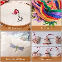 2入組針織織物、十字繡布,天然亞麻繡花布,加備用布的大型十字繡布,適用於針繡、衣著手工、車內裝飾,27 X 20 英寸,白色 - 淺灰色 - 查看 5