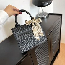 New Arrival Fashionable And Minimalist Solid Color Ladies' Autumn Handbag - Black - View 9