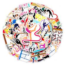 50 張田徑、體操卡通行李箱裝飾貼紙 - 彩色 - 查看 5