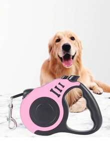 1 件 118 英寸自動伸縮狗皮帶,帶防爆繩,寵物牽引繩 - 粉色 - 查看 2