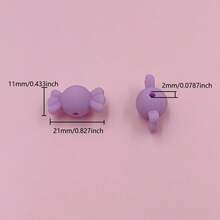 20入組素色橡膠糖果珠子DIY首飾製作 - 21*11mm/20個 - 查看 2