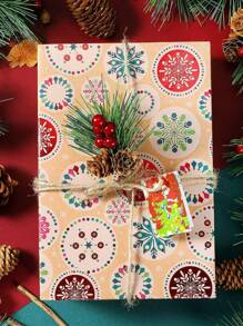 10pcs Artificial Christmas Mini Pine Picks Small Pine Tree Plants Red Berry Picking Berry Branches Picking Fake Berries Christmas Crafts Party Holiday Decoration,Christmas - Multicolor - View 2