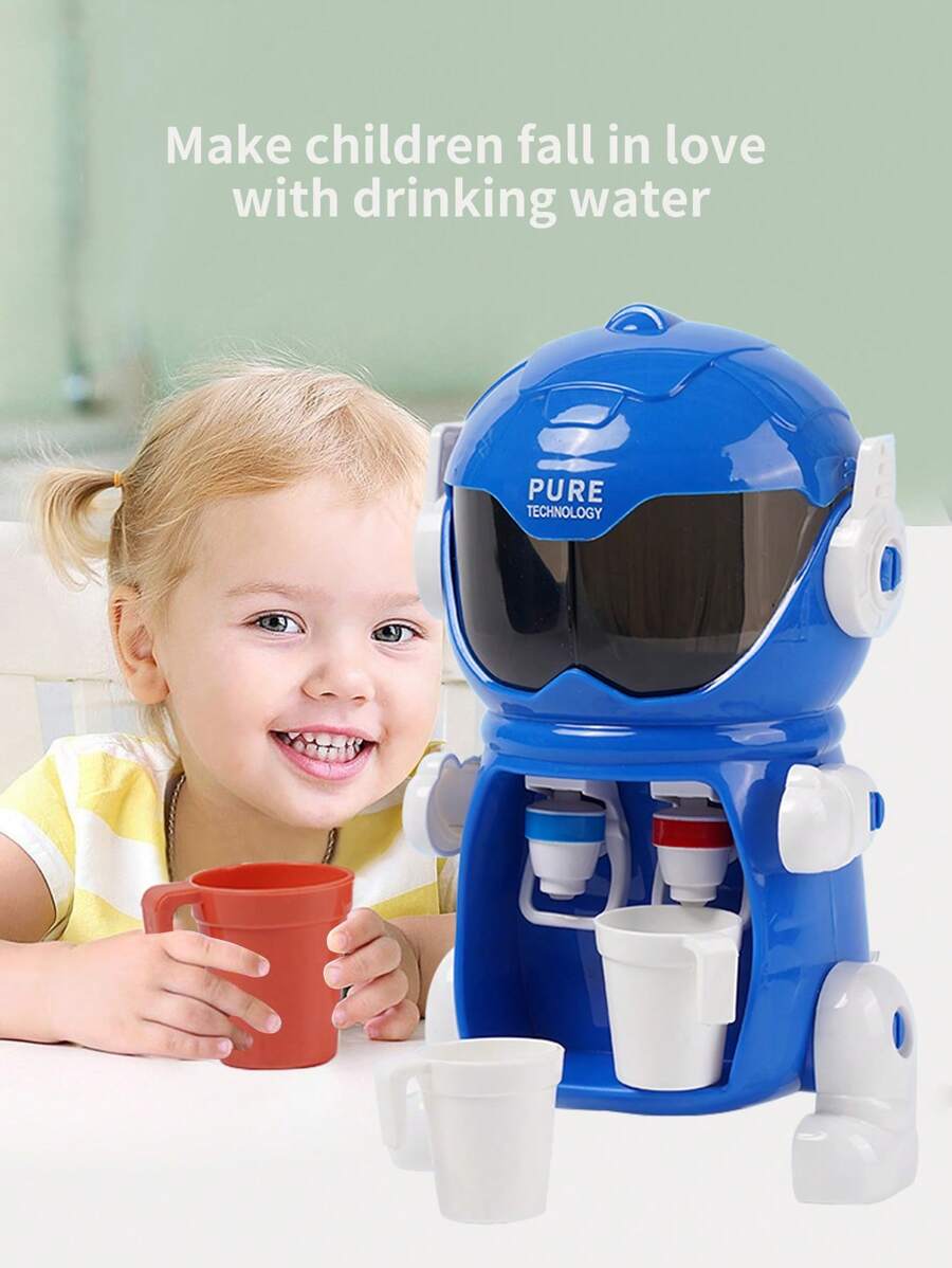 1pc Children's RobotShaped Mini Beverage Dispenser Toy, Random