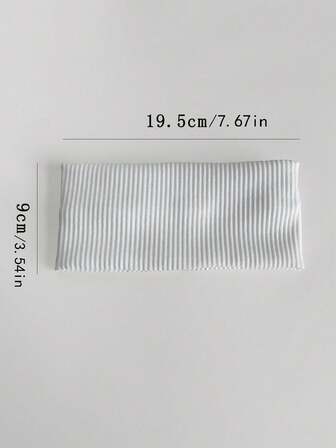 1個 女性用 糸編み ホワイト ストレッチ シュリンク ヘアバンド カジュアル、学校、大学、ヘアアクセサリー 秋冬 ヘアバンド 女性 休暇 アウトフィット 上品なスカーフ 女性 バンダナ ソフトヘッドラップ