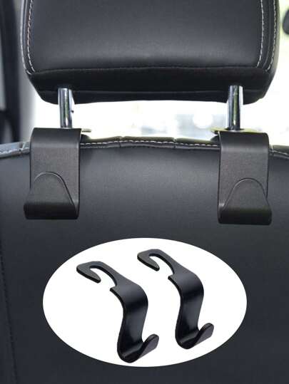 2 Pçs Assento De Carro Encosto De Cabeça Gancho Armazenamento Cabide Carro Veículo Assento Traseiro Organizador Titular Para Saco Bolsa Roupas Casacos