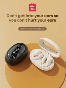 M14 One 米色夹扣式运动耳机，带 Enc 防噪音、长电池寿命和 Hifi 音质和麦克风，适合跑步和开放式，非入耳式 - 米色 - 查看 2