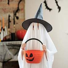 6入組萬聖節女巫帽,室內外萬聖節裝飾,適用於萬聖節服裝和cosplay巫師帽裝飾,孩子們喜愛裝扮