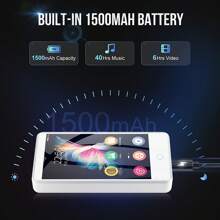 帶wifi功能的mp3 Mp4音樂播放器,3.5英寸全觸摸屏（白色） - 白色 - 查看 4