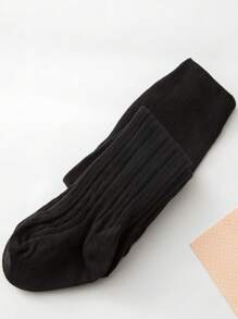 1 件装 女童紧身裤 婴儿 儿童 长筒袜 适合幼儿和小女孩 - 黑色 - 查看 5