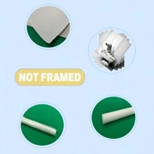 4 件裝動物沐浴聚酯纖維黑白卡通大象長頸鹿斑馬企鵝藝術無框,適合客廳、臥室、書房、浴室、兒童房家居裝飾 - 黑與白 - 查看 4