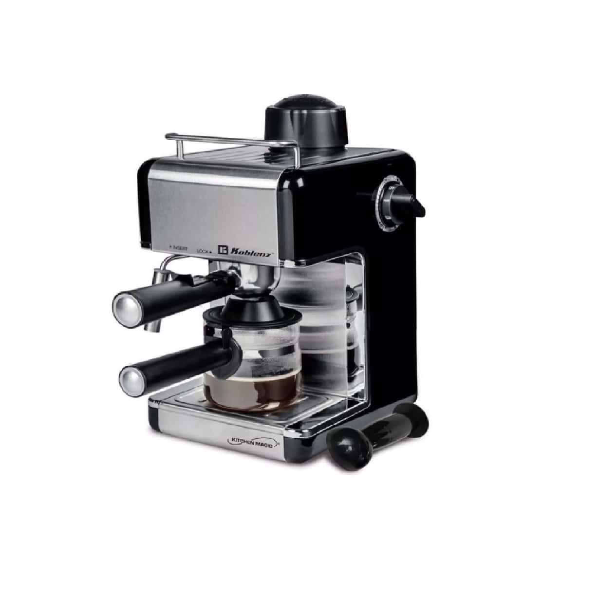 Koblenz CKM-650 EIN Automatic Black And Stainless Steel Espresso Coffee Maker 120V - Black - View 1