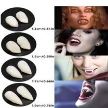 1pc False Teeth + Dental Adhesive - White - View 2
