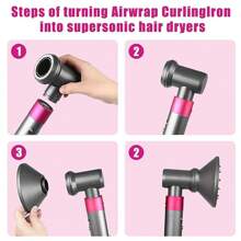 Diffuser and Adaptor for  Airwrap Styler, for Airwrap Styler Converting to Hair Dryer - Grey - View 3