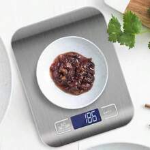 1pc Stainless Steel Electronic Scale, Daily Silver Portable Digital Scale For Kitchen - Silver - View 8