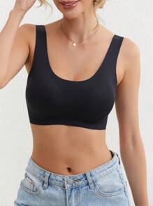3pcs Women's Stretch Comfort Breasted Bra, Lingerie