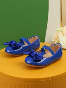 2023 Popular Handmade Ribbon Flower Soft Sole Shoes For Babies, With Built-in Elastic Band And Slip-resistant Design For Outdoor Activities - Royal Blue - View 3