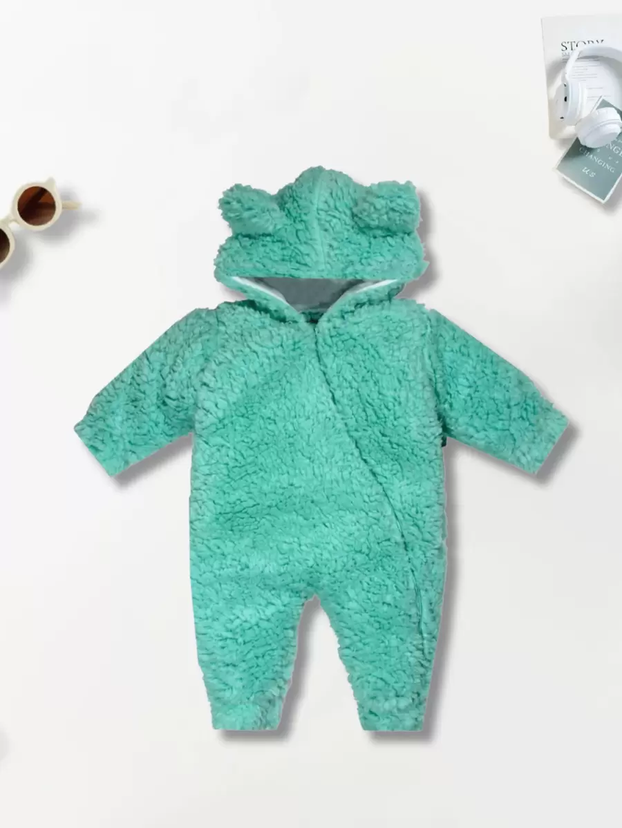 Baby Girls Jumpsuits - Màu xanh Bạc hà - Xem 1