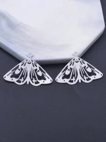 6 Peças De Joias De Latão Dourado Suprimentos De Borboleta E Mariposa De Aço Inoxidável Pingente Para Diy Brincos Artesanais