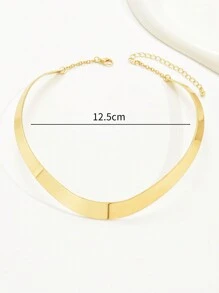 1 pieza Collar gargantilla de aleación exagerado para mujeres, apropiado para uso diario