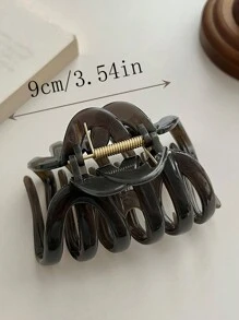 3 piezas Clips de pelo de plástico ligero y de color de gelatina de gran tamaño para mujer, diseño simple y de moda, adecuado para uso diario, ducha y combinación de ropa, clips de pelo casuales, mordazas de pelo, pinzas de pelo, clip recogedor de pelo