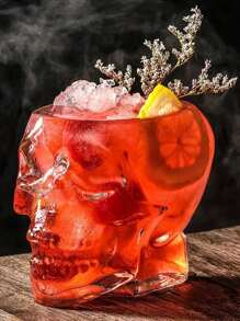 1 件萬聖節骷髏形狀玻璃杯,適合咖啡、果汁和水等飲料,很棒的萬聖節禮物 - 無色 - 查看 10