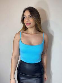 Women Bodysuits - 淺藍色 - 查看 4