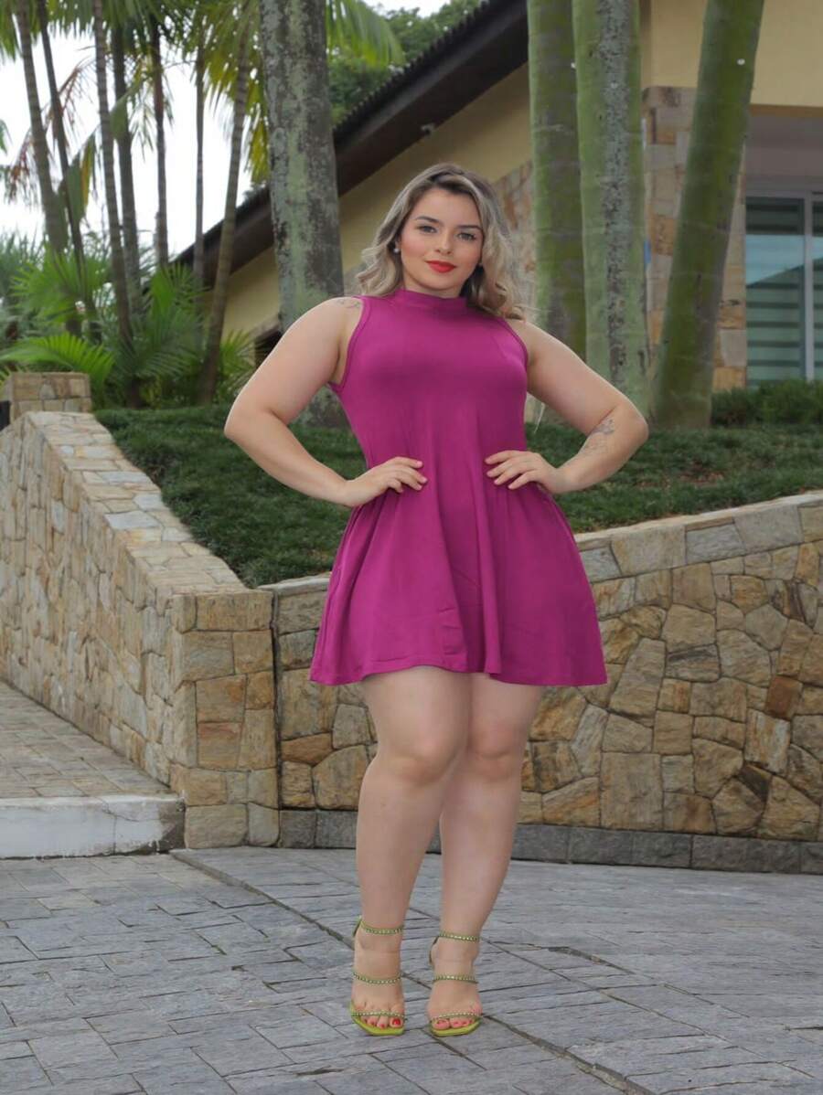 Women Dresses - Màu tím - Xem 1
