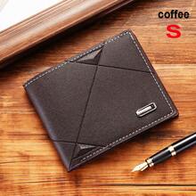 1入組男士多色短款錢包,時尚休閒,多卡槽,薄折疊式樣,柔軟的皮革材質 - 彩色 - 查看 5