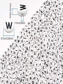 100/150pcs 4 X 7 MM Round Alphabet Beads A-Z 26 Letters Beads ,For DIY Friendship Bracelets And Gifts Souvenir Jewelry Making