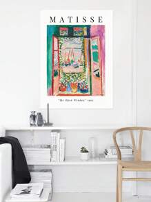 1pc Oil Pictures Canvas Paintings, Matisse Wall Art, Aesthetic Poster Prints, Modern Paintings, Fashion Aesthetic Wall Art, Oil Painting Artwork, Poster Prints, Great For Living Room, Bedroom, Office, Kitchen, Dining Room, Bar Wall Decor, Home Decoration, Idea Gift,No Frame