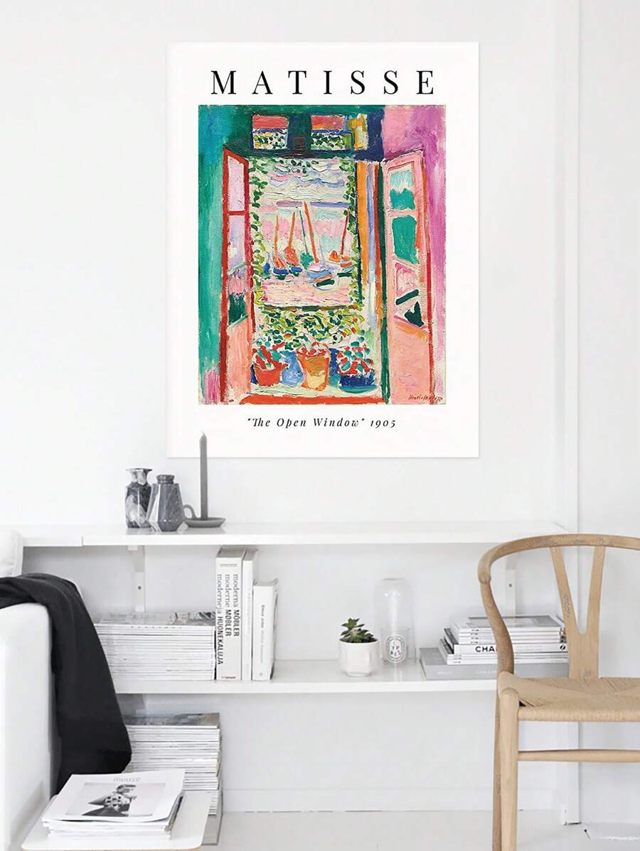 1pc Oil Pictures Canvas Paintings, Matisse Wall Art, Aesthetic Poster Prints, Modern Paintings, Fashion Aesthetic Wall Art, Oil Painting Artwork, Poster Prints, Great For Living Room, Bedroom, Office, Kitchen, Dining Room, Bar Wall Decor, Home Decoration, Idea Gift,No Frame