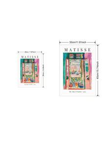 1pc Oil Pictures Canvas Paintings, Matisse Wall Art, Aesthetic Poster Prints, Modern Paintings, Fashion Aesthetic Wall Art, Oil Painting Artwork, Poster Prints, Great For Living Room, Bedroom, Office, Kitchen, Dining Room, Bar Wall Decor, Home Decoration, Idea Gift,No Frame