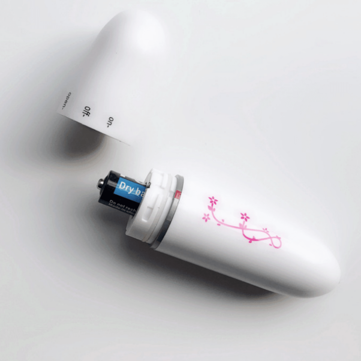 1pc Plastic Eye Massager, Modern Pink Flower Pattern Relieve Eye Fatigue Massage Pen For Eye