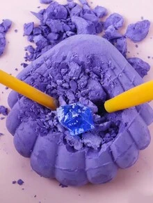 1 盒海星和美人魚挖掘考古 Diy 挖掘礦物玩具 - 紫色 - 查看 3