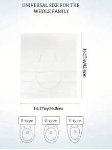 10入/30入/50入一次性馬桶墊，馬桶座墊可水溶、可攜式，商務旅行、露營、旅館入住必備配件 - 白色 - 查看 3