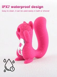 G-spot vibrator women's sucking sex toy cute squirrel shape licking clit stimulator tongue sucker nipple vaginal vibrator