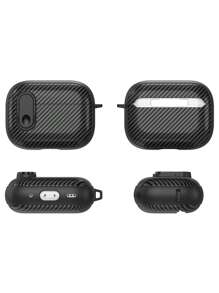 父親節AirPods保護殼，男女適用，帶鑰匙扣防震保護iPod殼，適用於Apple AirPods第1代第2代充電盒2&1 - 黑色 - 查看 5