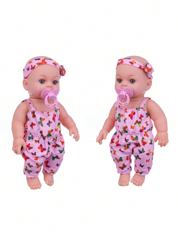 12inch Baby Doll Set, 30cm Realistic Doll Suitable For Pretend Play With Dolls Clothes, Pacifier