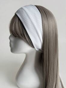 1 Stück Frauen Faden Gestrickt Weiß Stretch Schrumpfen Stirnband lässig