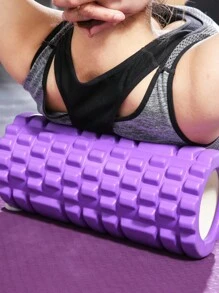 1個小型中空泡沫滾輪,適用於健身,按摩,肌肉鬆弛 - 紫色 - 查看 2