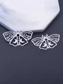 6 Peças De Joias De Latão Dourado Suprimentos De Borboleta E Mariposa De Aço Inoxidável Pingente Para Diy Brincos Artesanais