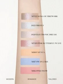 JOOCYEE 單支眼影 MT122 煙火之歌 持久提亮微光 高光澤 色彩豐富 光滑質地 易於塗抹 - MT122花火吟 - 查看 5