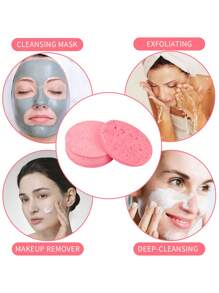 20 Stück Natürliche Gesichtsschwämme, Beauty-spa-schwämme Für Gesichtsreinigung, Peeling Und Make-up-entferner, Ideal Für Zuhause Und Reisen.
