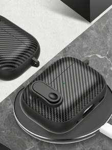 父親節AirPods保護殼，男女適用，帶鑰匙扣防震保護iPod殼，適用於Apple AirPods第1代第2代充電盒2&1 - 黑色 - 查看 6