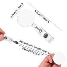 1PC Faith Badge Reel, Cute Badge Holder Retractable with ID Clip for Nurse Accessories for Work, Funny Badge Holder Reels - Multicolor - View 2